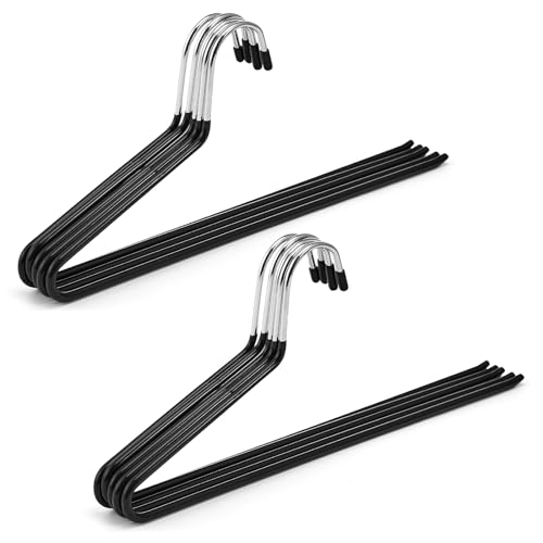 La mejor selección de Perchas para pantalones los mejores 10. 43 YOMYM Perchas con Extremos Abiertos 15PCS, Ganchos para Pantalone Z Moldeado, Perchas para Pantalones de Metal, para Faldas Jeans Bufandas y Chales, para Mujeres y Hombres, Negro