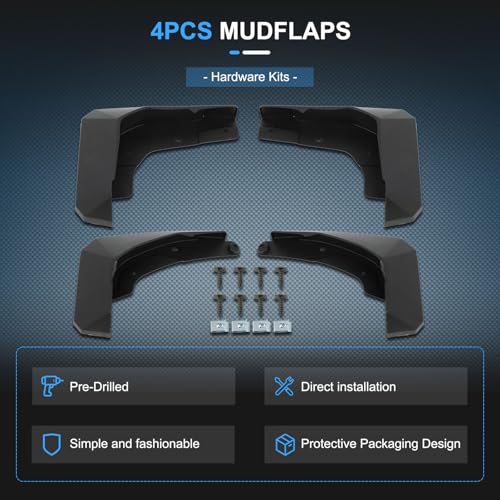Image of ECCPP 4Pcs Mud Flaps Splash Guards 2023 For Toyota for Yaris 1.5L 1.6L Front & Rear Mud Guards