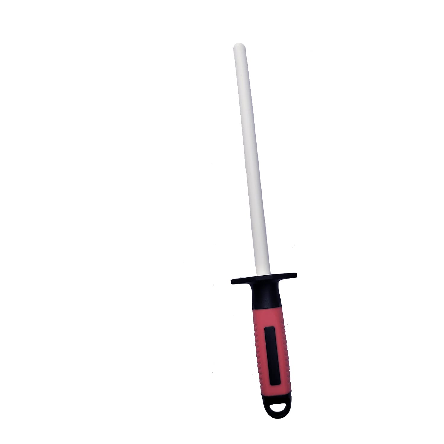Rockingham Forge CS-16265C Rechte Zwarte Keramische Slijpstaaf met Eindkap en Plastic Handvat, 25cm, 10 Staal