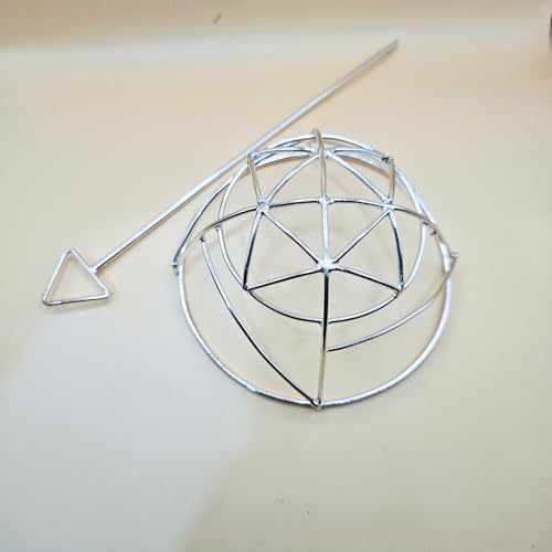 Image of Hair Bun Cage Accessory for Women | Handcrafted Brass Juda Cover with Stick | Anti-Tarnish Traditional Hair Accessory for Wedding & Festive (Fashionable Hair Bun (Silver))