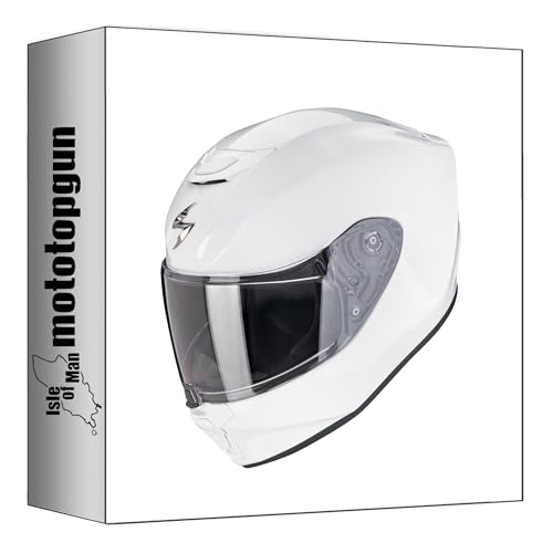 Casque intégral Scorpion exo-JNR air Solid finition Blanc brillant S
