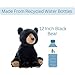 The Petting Zoo Black Bear Stuffed Animal, Gifts for Kids, Wild Onez Zoo Animals, Black Bear Plush Toy 12 inches