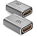 Produktbild deleyCON 2 Stück 8K HDMI 2.1 Kupplung (48G, Ultra Highspeed) Adapter Verbinder 8K@60Hz 4K@120Hz 2K@144Hz/165Hz eARC HDCP 2.3/2.2 DTS:X für HDR Dolby Atmos TV PS5 Xbox Soundbar Monitor Silber