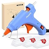 30W Mini Hot Glue Gun Kit with 30 Glue Sticks, Fast Preheating Hot Melt, High Temp for School Crafts DIY Arts and Quick Home Repairs, Blue