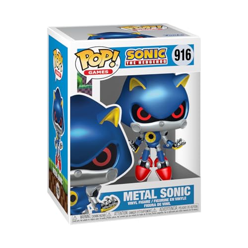 Funko POP! Games: Sonic The Hedgehog - Metal Sonic The Hedgehog - Sonic The Hedgehog - Figuras...