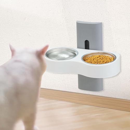 Wall-Mounted Cat Bowls | Height Adjustable Cat Bowls | Cat Water Bowls | Space-Saving Dog Bowl | Wall Mounted Pet Bowls | Pet Feeding Station | Adjustable Feeding Tools for Small Medium Large Dogs – Bild 5