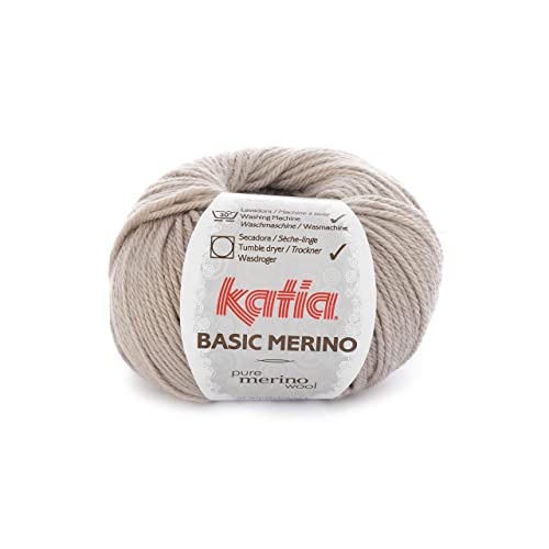 Katia - Pelote de laine à tricoter BASIC MERINO - Katia - Ecru 9