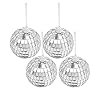 Seahelms Spiegel Disco Balls,Zilveren Partij Opknoping Bal voor Bruiloft Thuis Party Scene Verjaardag Party Decoratie Verlichting Effect (4 stuks)