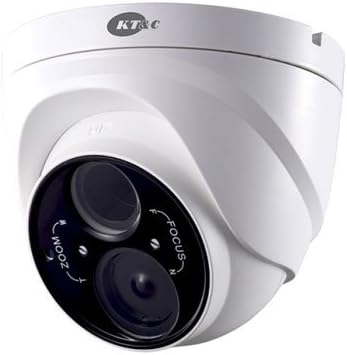 KEZ-C1TR28V12XIR KT&C 2.8~12mm 720p Outdoor IR Day/Night Turret Dome HD-TVI Security Camera 12VDC