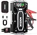 ACEZUK Arrancador de Coches 8000A, Arrancadores de Bateria de Coche Portátil(hasta 8.0L de diésel o 10.0L de Gasolina), 12V Jump Starter, Pinzas Inteligentes con Pantalla, Luz LED, Puerto QC3.0