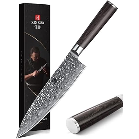 XINZUO Cuchillo de Cocinero 20.1cm de Acero Damasco Cover