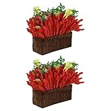 Die Blumendekoration des Puppenhauses muss nicht zu viel Pflegezeit aufwenden, und Sie müssen sich keine Sorgen machen, dass die Topfpflanzen verwelken.