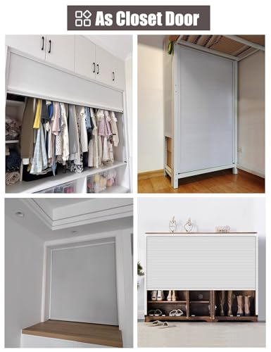 Puerta retráctil para armario pequeño, armario de cocina, tabique corredizo y separador de habitación de despensa