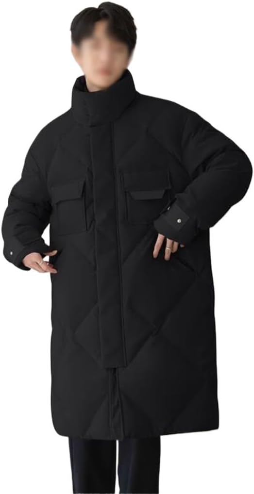 Medium Long Men's Winter Thick Brand Men's Casual Coat White Duck Down Down Jacket