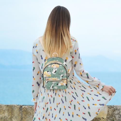Sac à dos en cuir étanche 9L à compartiments pour femme active - 7