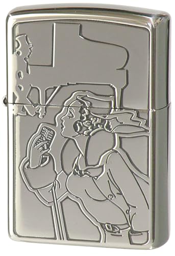 Encendedor Zippo Aceite Piedra Diseño Único Plateado