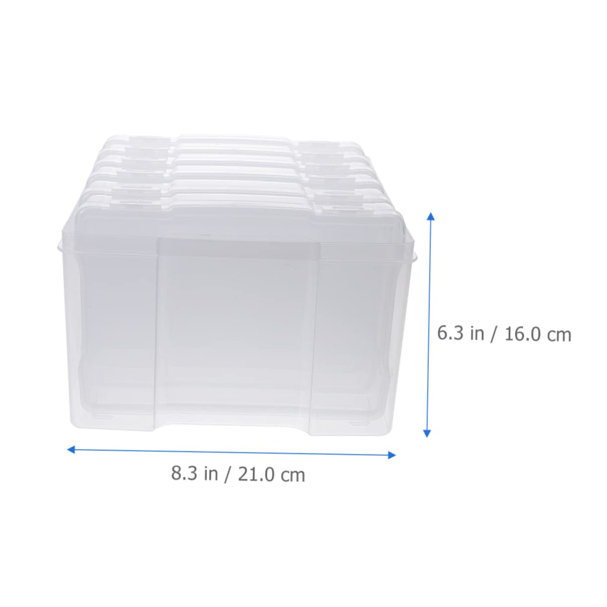 Boîte de Rangement Multifonction en Plastique pour Photos, Lot de 1 Set