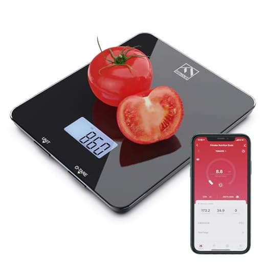 8 Best Food Scales With Calorie Counter: Comprehensive Reviews 3 FITINDEX Food Scale for Weight Loss, Kitchen Scale for Food Ounces and Grams, Digital Smart Food Nutrition Scales, Cooking Coffee Scale with Smartphone APP for Baking, Calorie, 11lb/5kg