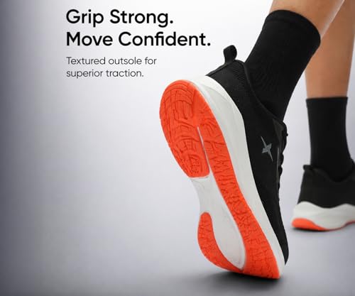Image of Kraasa Men's Running Shoes | Breathable Mesh Upper | Lightweight Phylon Sole | Cushioned EVA Insole | Comfortable Sports & Casual Sneakers for Gym, Walking & Daily Use
