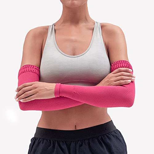 Manchon de compression Solidea et brassards de micromanage fuchsia