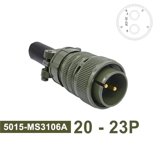 Conector militar circular MIL-C para conexiones seguras en cables MS3106A 2