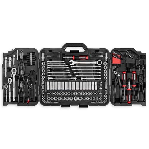 Image of STARWORK TRUE MECHANIC 312-Piece Mechanics Tool Set and Socket Set, Professional, SAE /Metric, Mirror-Finish Sockets & Ratchet Wrenches
