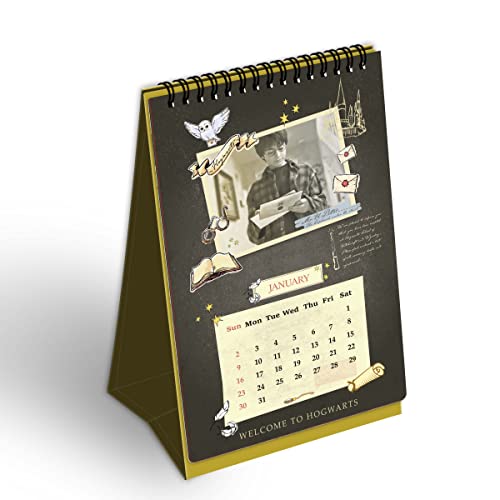 Image of Epic Stuff - Harry Potter - Table Calendar 2026 (Portrait) With Sticker Sheet - Officially Licensed By Warner Bros, USA, Multicolor