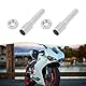 Be In Your Mind 10pcs Gaszug Einstellschraube M6x37.5mm Kupplungszug Reparatur Set Motorrad Antriebskabel Bremskabel A3 Stahlschraube mit Muttern Kompatibel mit Hercules Kreider Motorrad