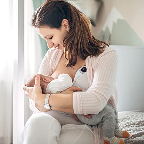 Wearable Breast Pump, Hands-Free Electric Breast Pump, Ultra Silent Breast Pump, Invisible Bra, Easy To Assemble And Clean, Leak Proof, White, 2 Sets #TOP4