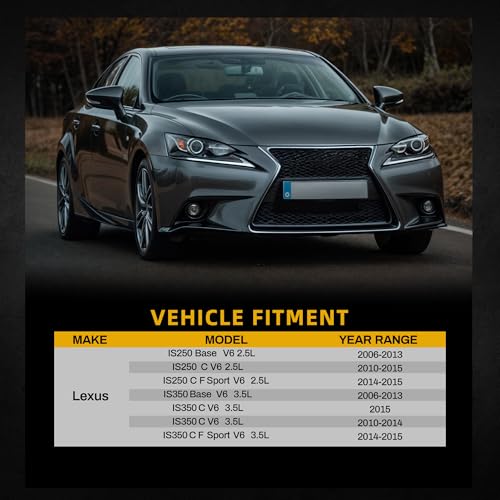 Image of DWVO Radiator Compatible with 2006 2007 2008 2009 2010 2011 2012 2013 2014 2015 Lexus IS250 IS350 2.5L 3.5L V6