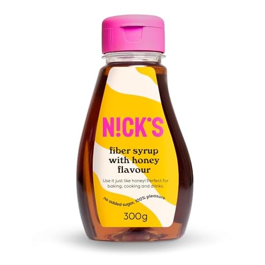 NICKS Fiber Syrup, low carb fibersirap med honungsmak utan tillsatt socker, glutenfri (300g)