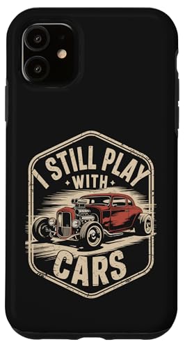 Gioco ancora con le auto Retro Hot Rod Dad Rat Rod Festa del papà Custodia per iPhone 11