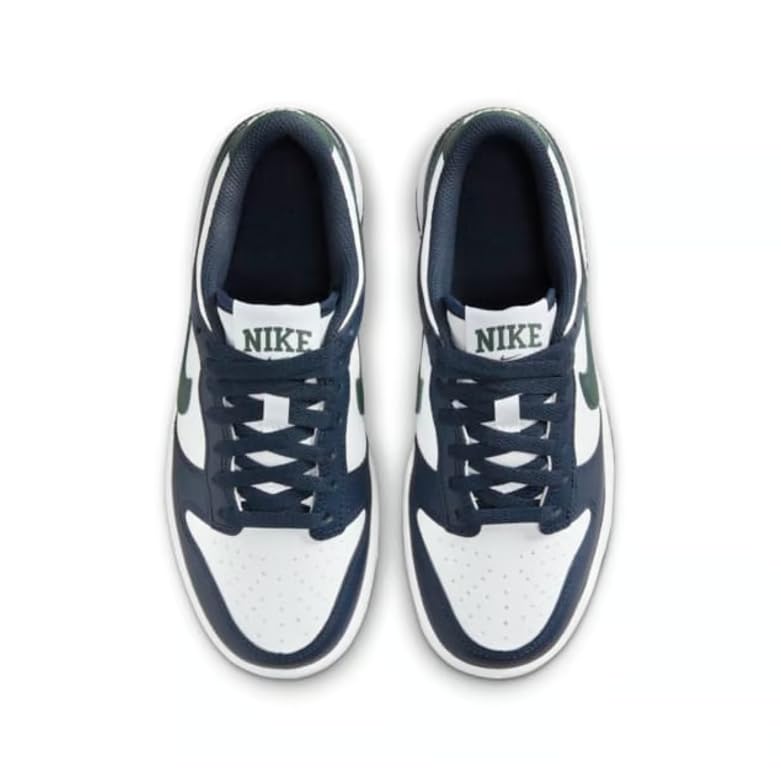 Nike Dunk Low Big Kids' Shoes (HF5177-400, Obsidian/White/Vintage Green)2