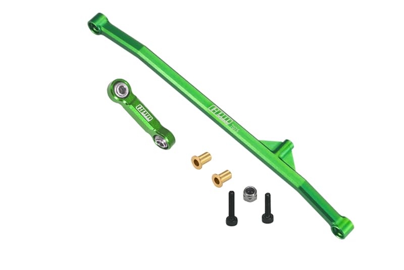 GPM Aluminum 7075 Steering Tie Rod & Drag Link for LOSI 1/18 Mini LMT Monster Truck RTR LOS01026 (Green)