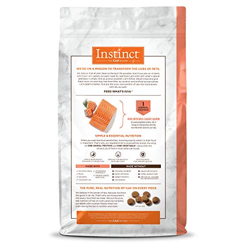 Instinct Limited Ingredient Diet Grain Free Recipe With Real Salmon Natural Dry Dog Food, 4 Lb. Bag #TOP1