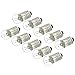MECCANIXITY E10 Screw Base Miniature Bulbs DC 3.8V Warm Yellow Light Mini Lamps with Storage Box, Pack of 20