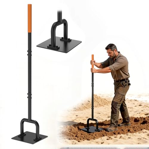 Herramienta compactadora de acero 48 pulgadas con mango largo