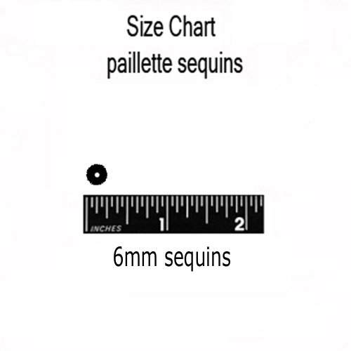 6mm Flat Sequins Paillettes ~ Peach Opaque Rainbow IRIS ~ Loose Paillette Sequins for Embroidery, ap