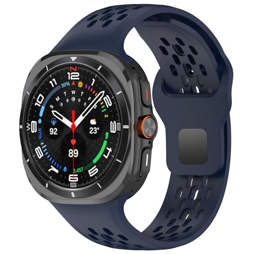 Bande en silicone respirante douce Samsung Galaxy Watch 7 Ultra 47mm bracelet