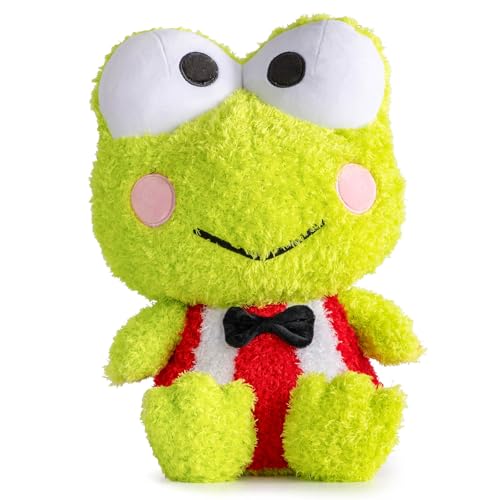 jay franco hello kitty keroppi fuzzy plush pillow buddy - super soft stuffed pillow - 14 inches
