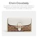 Coach Chain Crossbody in Signature Canvas, Tan/Chalk