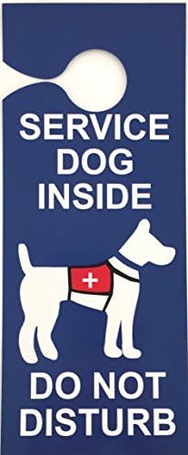 Service Dog Inside - Do Not Disturb Door Hanger (Double Sided, Pack of 12) Great For Use In Hotels, Cruise Ships, Or Anywhere You Would Like To Alert People You Have A Service Animal In The Room