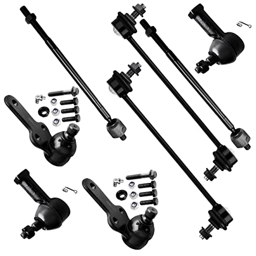 SCITOO 8pcs Front Suspension Kit Outer Inner Tie Rod Ends Lower Ball Joints Sway Bar End Links fit 2006-2010 for Ford Focus K80066 by SCITOO - Used condition - US$32.37