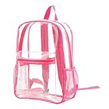 WQCMH Transparent Outdoor Sports Fitness Knapsacktravel Visible Backpack Large Capacity Waterproof Shoulders Bag Student Backpack