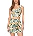 THLAI Women Two Piece Skirt Sets Floral Crop Top and Mini Skirt Sets Summer 2025 Vacation Outfits Short Sets