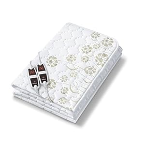 Beurer UB 68 XXL dubbele elektrische onderdeken, 2 aparte temperatuurzones, veiligheidssysteem, timerfunctie, 150 x 160…