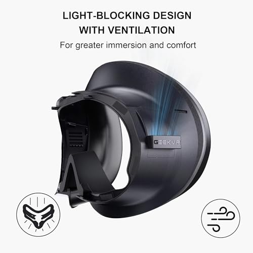 GEEKVR Facial Interface for Pico 4: Includes Two Face Cushions, Removable Silicone Nose Pads, and Compatible with Expandable Head Strap (Head Strap Sold Separately)