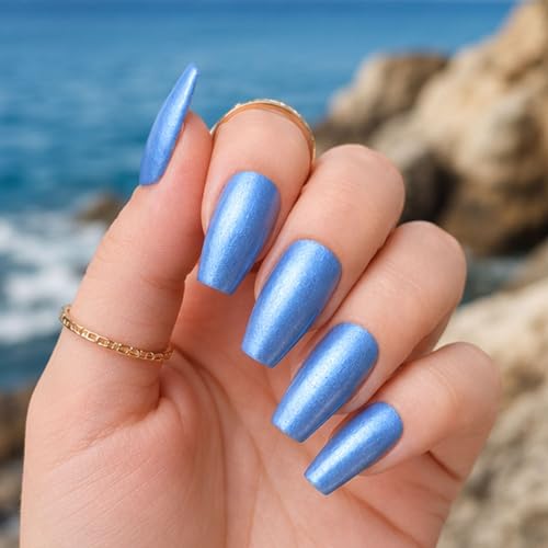 Image of Nail Polish for Women Metallic Finish Nail Paint 12 Toxin Free Long Lasting Quick Dry Vegan & Cruelty Free by Indie Nails (Aqua Gir)