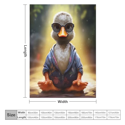 Couverture canard en polaire 130x180 cm plaid canapé lit - 6