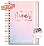 Häfft-Timer 2020/2021 A5 [Cali Kessy Edition] Schüler-Kalender, Schüler-Planer, Schulplaner, Semesterplaner für Oberstufe, Ausbildung oder Studium | nachhaltig & klimaneutral